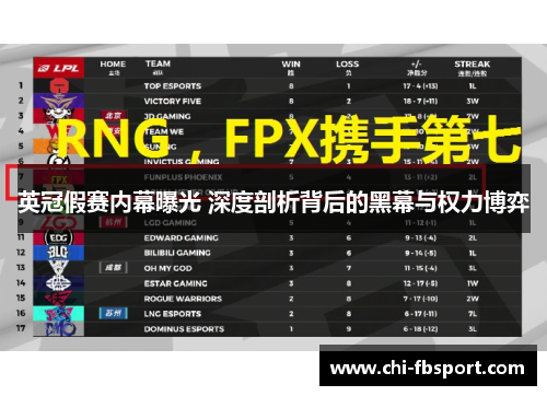 英冠假赛内幕曝光 深度剖析背后的黑幕与权力博弈